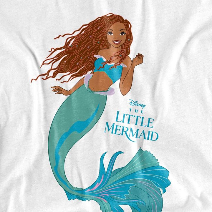 Actual product image The Little Mermaid Unisex Adult Classic Ariel T-Shirt (L)