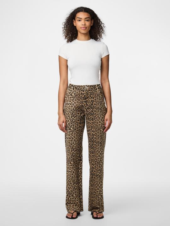 Produktbild Pieces PCSALUME HW Leoprint Straight Fit Jeans (31)
