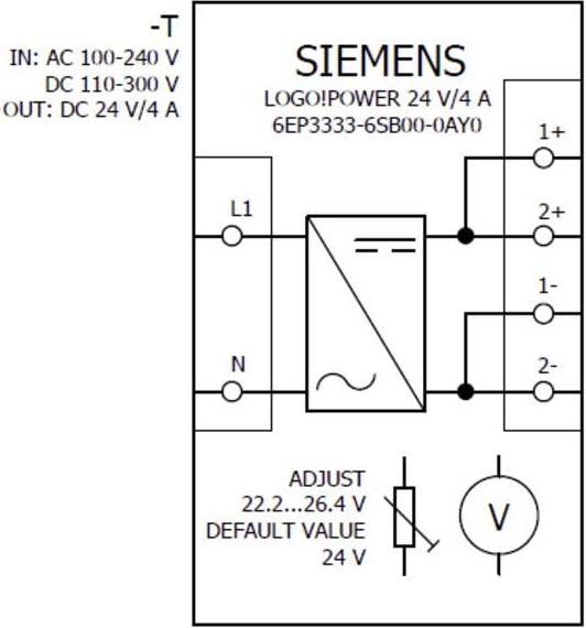 Productafbeelding Siemens Top-rail voedingseenheid (DIN-rail)