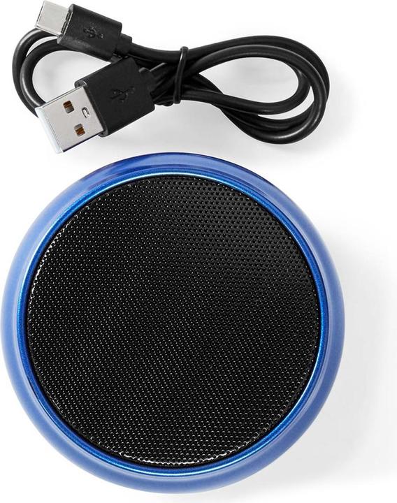 Actual product image Nedis Bluetooth Speaker, 5W - Blue (4 h, USB power delivery)