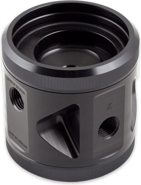 Actual product image Aqua Computer Aquacomputer ULTITOP DUAL D5 pump adapter for two D5 pumps, G1/4