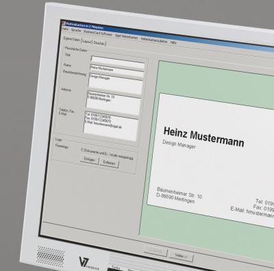 Produktbild Sigel Design-Visitenkarten 3C (200 g/m², 100 x, A4)