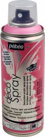 Image du produit Pebeo DecoSpray Peinture acrylique mate (Rose Bengale, 200 ml)