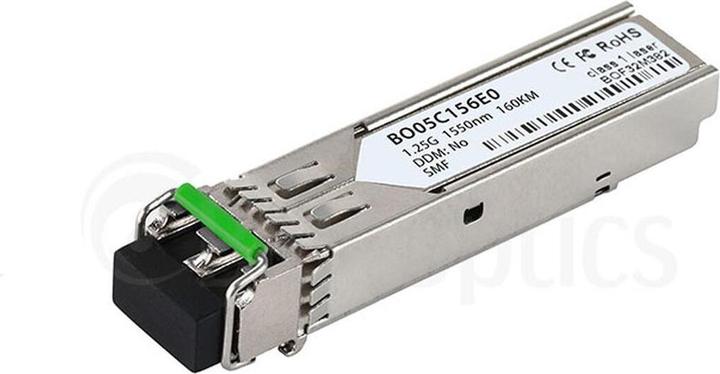 Actual product image CBO NVIDIA SFP-1G-ZX-160KM compatible BlueOptics SFP BO05C156E0D