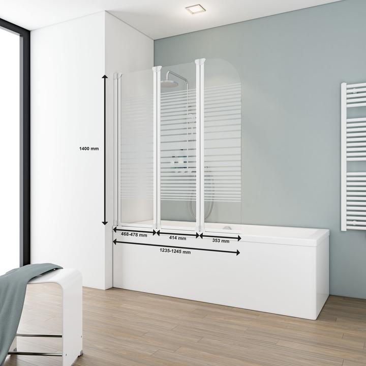 Image du produit Schulte Support de baignoire, 3 pièces (125 cm, 124.50 cm, 140 cm)