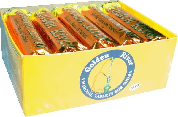 Image du produit Golden River Charbon de shisha Long Burning environ 40mm (10 x)