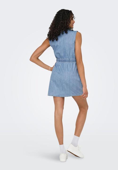 Produktbild Only Normal geschnitten V-Ausschnitt Midikleid Jeanskleid (L)