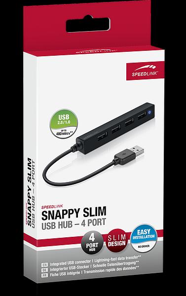 Actual product image Speedlink Snappy Slim (USB-A, 4 Ports)