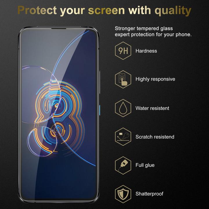 Produktbild Cadorabo Displayschutzglas (3 Stück, Asus Zenfone 8 Flip)