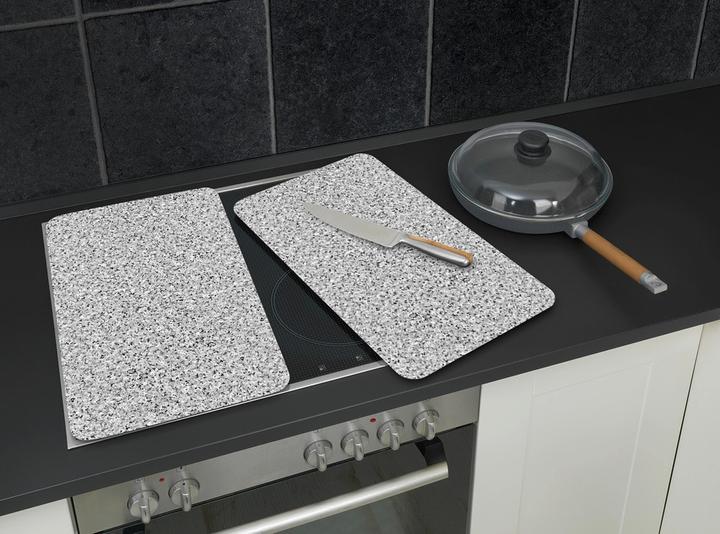Produktbild Wenko Glasabdeckplatte Universal Mod. Granit, 2er Set für alle Herdarten