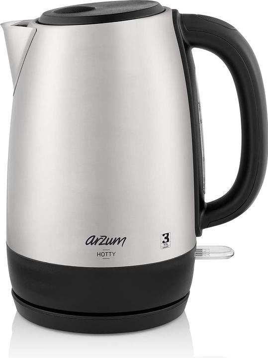 Produktbild Arzum AR3074 Wasserkocher schnurlos, Überhitzungsschutz Inox (1.70 l)