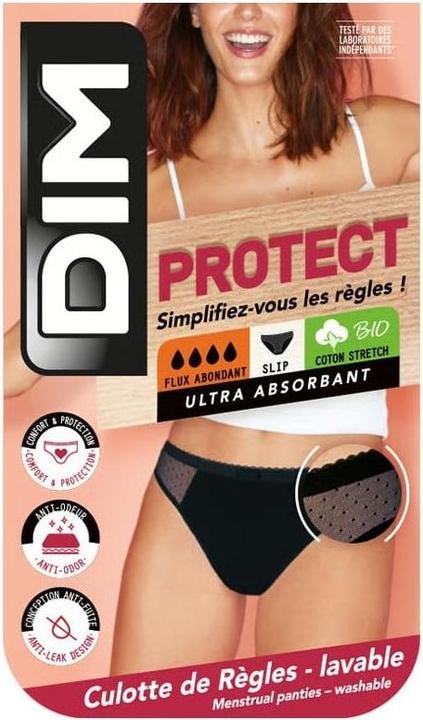 Produktbild DIM Slip Lace Medium schwarz mit Meshdetail (L)