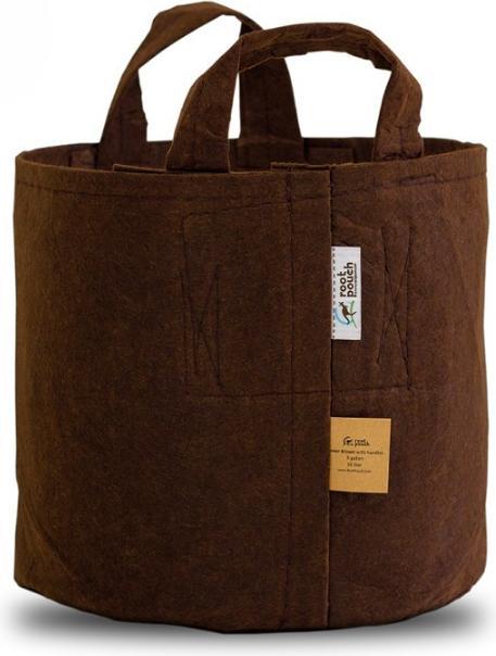 Actual product image Root Pouch Boxer 78L Brown with handles 250g/m2 3pcs