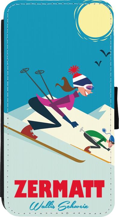 Actual product image PhoneLook Cover Wallet black Zermatt Ski Downhill (Apple iPhone XS Max)