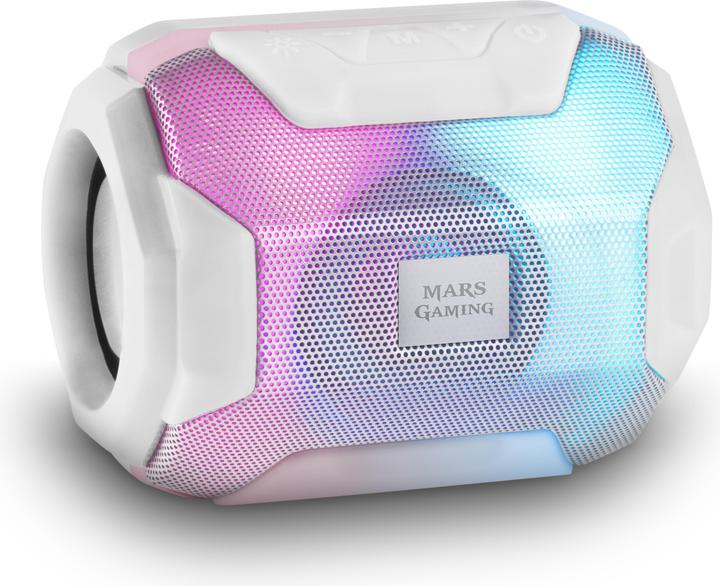 Mars Gaming Enceintes Bluetooth Msbax RGB (Blanc) (8 h, Akkubetrieb)