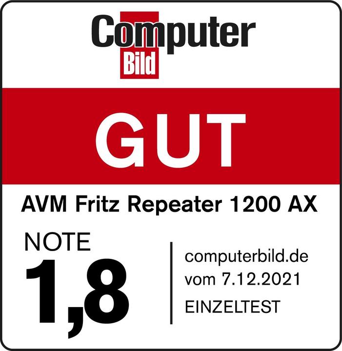 Produktbild AVM FRITZ!Repeater 1200 AX (2400 Mbit/s, 600 Mbit/s)
