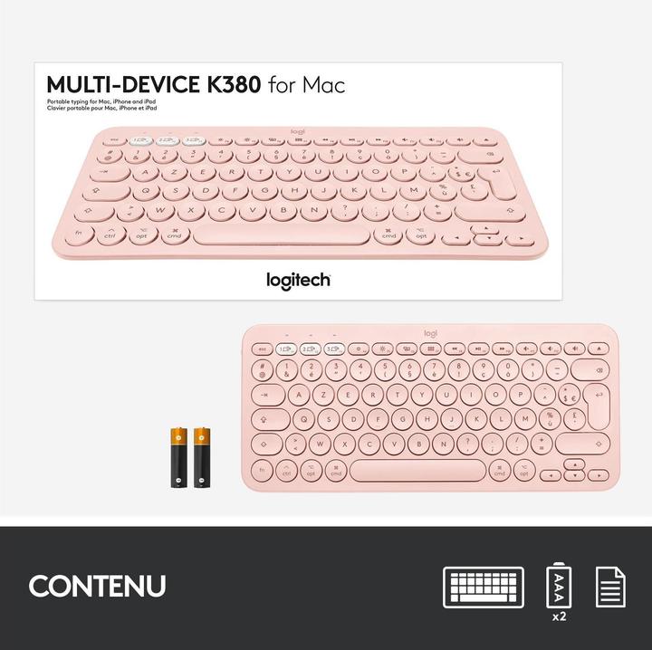 Produktbild Logitech K380 for Mac (CH, Kabellos)