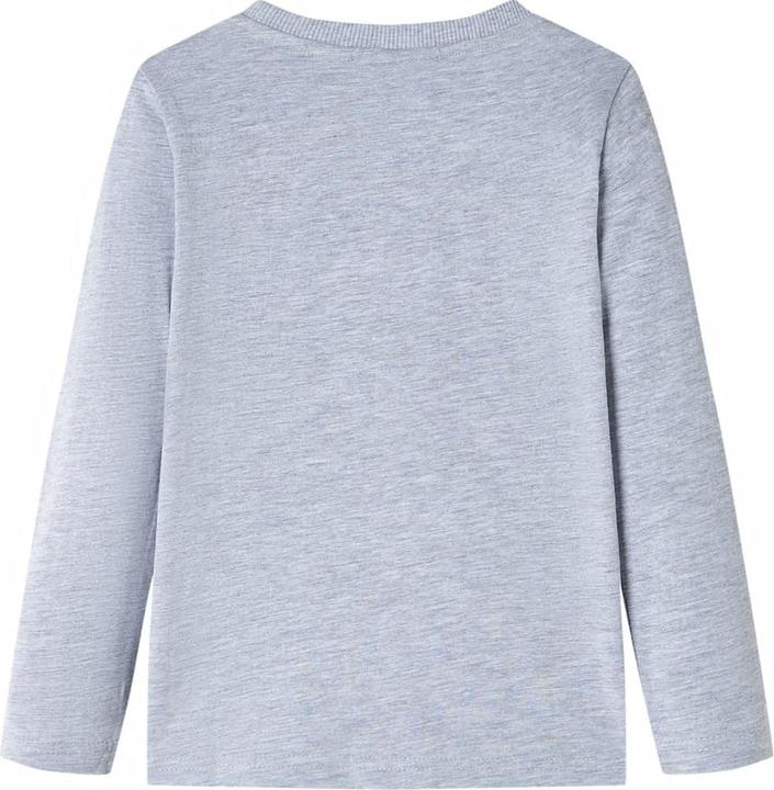 Immagine prodotto VidaXL Camicia da bambino a maniche lunghe grigio melange 104,Materiale: 95 (104)