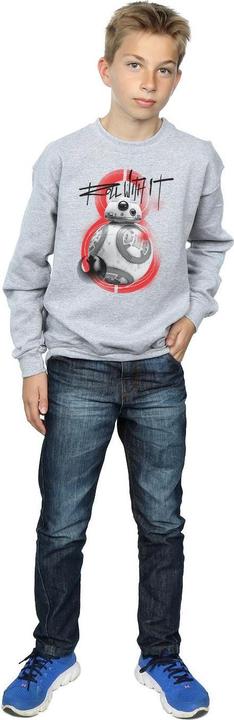 Actual product image Star Wars Boys The Last Jedi BB-8 Roll With It Sweatshirt (140, 146)