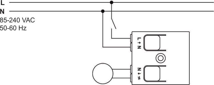 Actual product image Dotlux DOTL trailing edge phase control dimmer