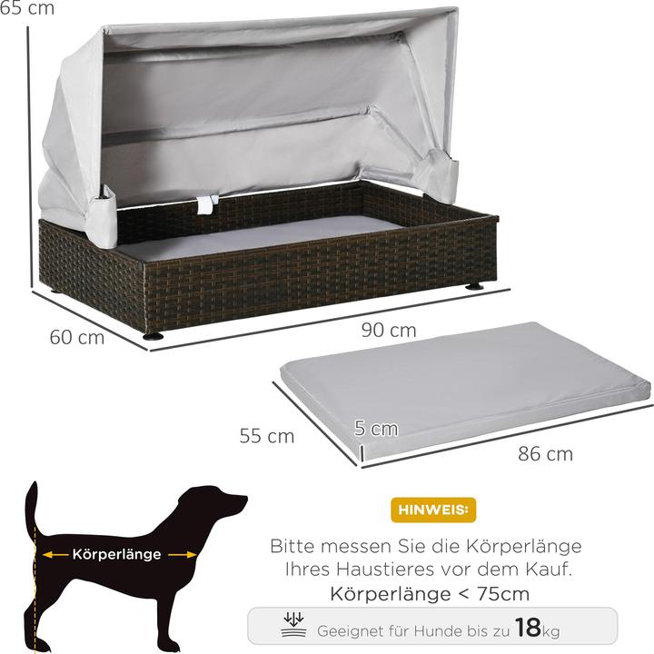 Immagine prodotto PawHut Cuccia per cani con cuscino (Cuccia per cani)