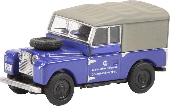 Produktbild Schuco 452656000 H0 Land Rover, Mercedes Benz 3er-Set THW, Land Rover, Unimog 404, MB LG 315