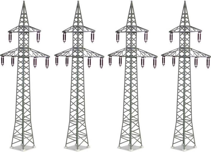 Actual product image Kibri H0 Deco set power poles, 4pcs.