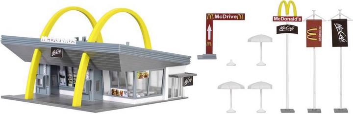 Actual product image Vollmer H0 McDonald's fast food restaurant with McDrive