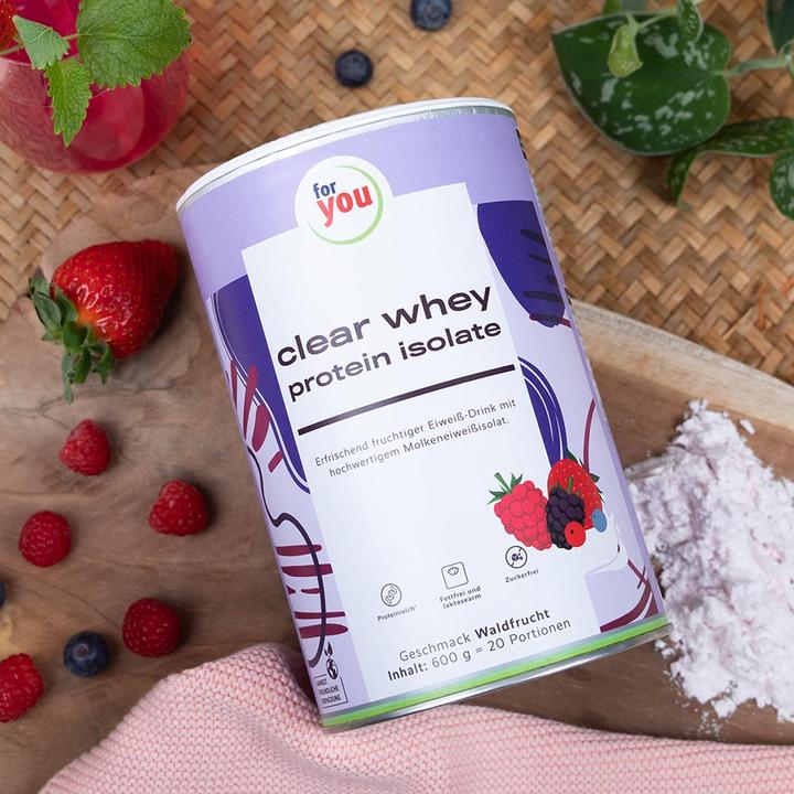 Image du produit For You clear whey protein isolate - Fruits de bois (Fruits des bois, 1 pcs, 600 g)