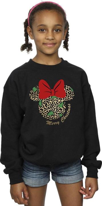 Produktbild Disney Minnie Mouse Leopard Christmas Sweatshirt Mädchen (140, 146)