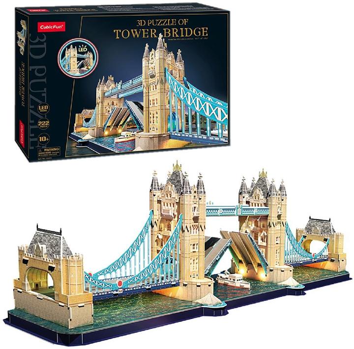 Actual product image Van der Meulen 3d Puzzle Tower Bridge LED (222 pieces)