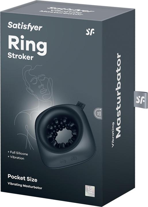 Actual product image Satisfyer Ring Stroker Masturbator & Vibrator (9.10 cm)