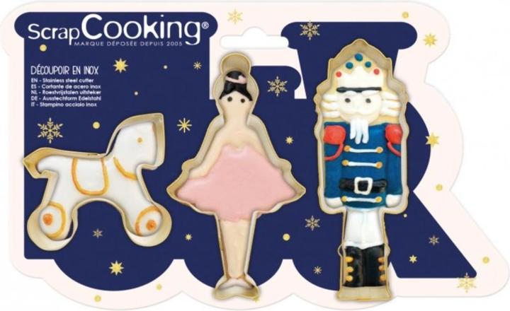 Immagine prodotto ScrapCooking Set di 3 taglierini per schiaccianoci