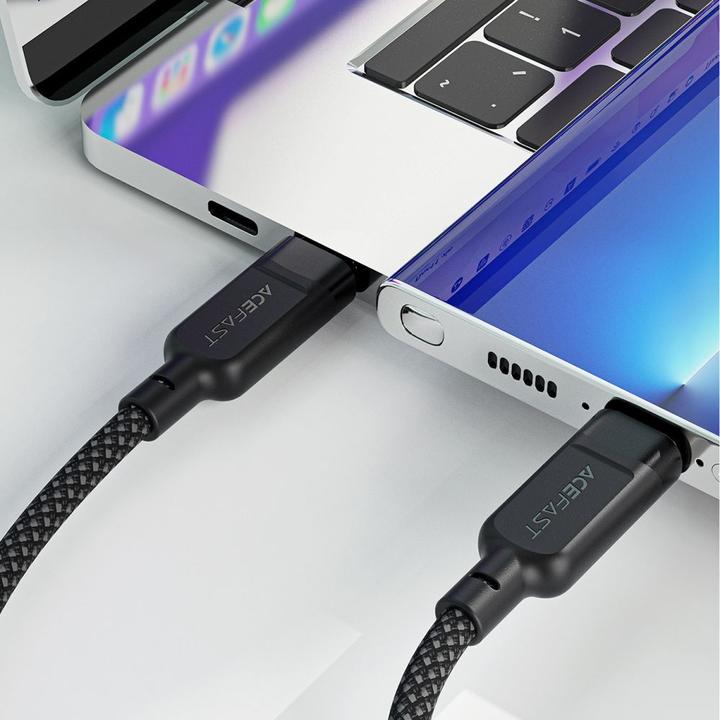Image du produit Acefast C5 USB-C - Câble USB-C / USB-C 2in1 100W 480Mb/s - noir (1.20 m, USB 2.0)