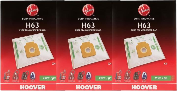 Produktbild Hoover Staubsaugerbeutel-Set H63 (12 Stück) (12 x)