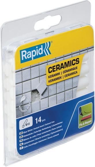 Rapid Ceramic glue sticks Ø12x94mm 14 pieces