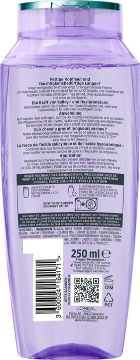 Produktbild L'Oréal Paris Hyaluronic (250 ml, Flüssiges Shampoo)