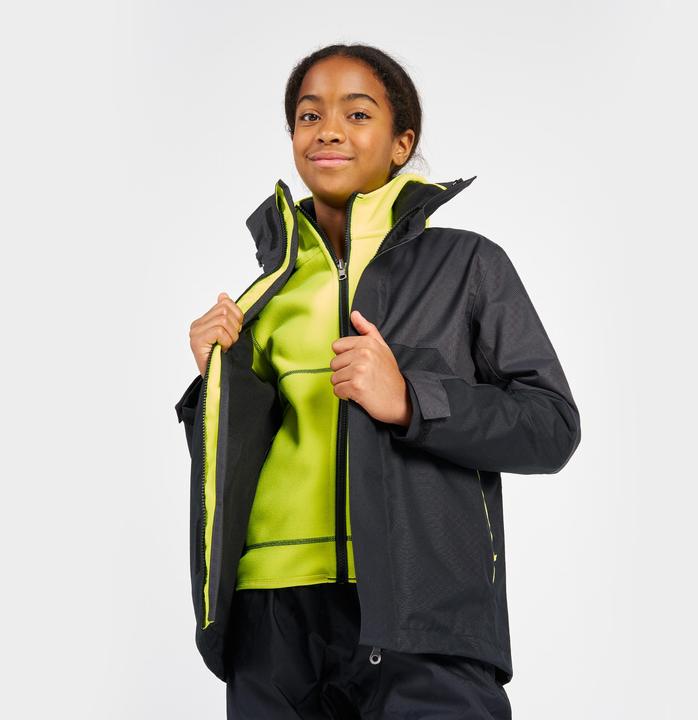 Image du produit Tribord Veste de pluie Veste de voile enfants imperméable au vent - Sailing 300 gris foncé (122)