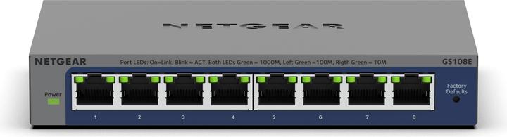 Actual product image Netgear GS108E (8 Ports)