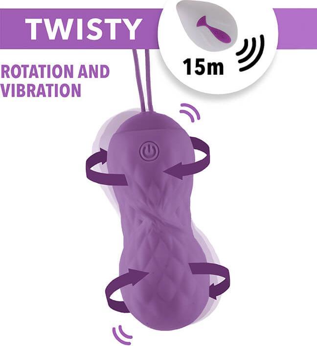 Produktbild FeelzToys Remote Controlled Motion Love Balls Twisty