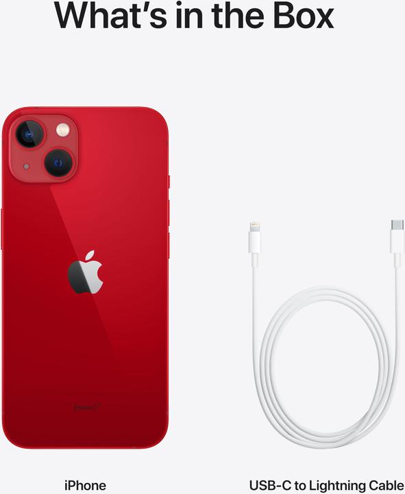 Produktbild Apple iPhone 13 (256 GB, (PRODUCT)​RED, 6.10", SIM + eSIM, 12 Mpx, 5G)