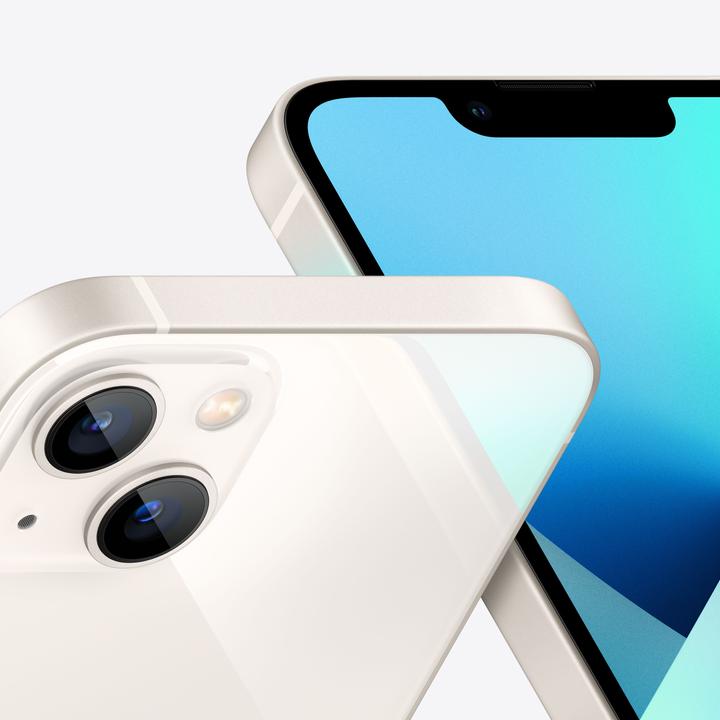 Produktbild Apple iPhone 13 (512 GB, Starlight, 6.10", SIM + eSIM, 12 Mpx, 5G)
