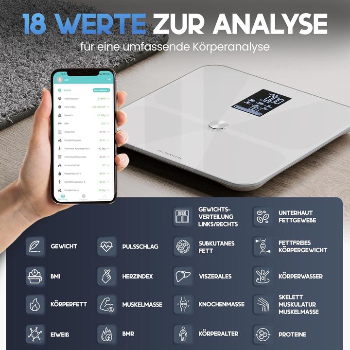 Image du produit Heldenwerk Körperfettwaage (180 kg)