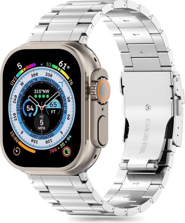 Produktbild Tech-Protect Stainless Pro Strap for Apple Watch 4 / 5 / 6 / 7 / 8 / 9 / SE / Ultra 1 / 2 (42 / 44 / (Edelstahl)