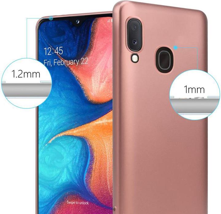 Productafbeelding Cadorabo TPU Matte Metallic hoes (Samsung Galaxy A20e, Samsung Galaxy A10e)