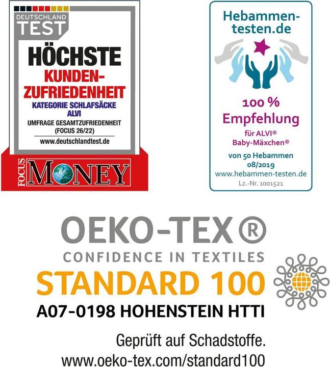 Produktbild Alvi Schlafsäcke Baby-Mäxchen 3-tlg. Jersey - Sternenhimmel - (56 cm)
