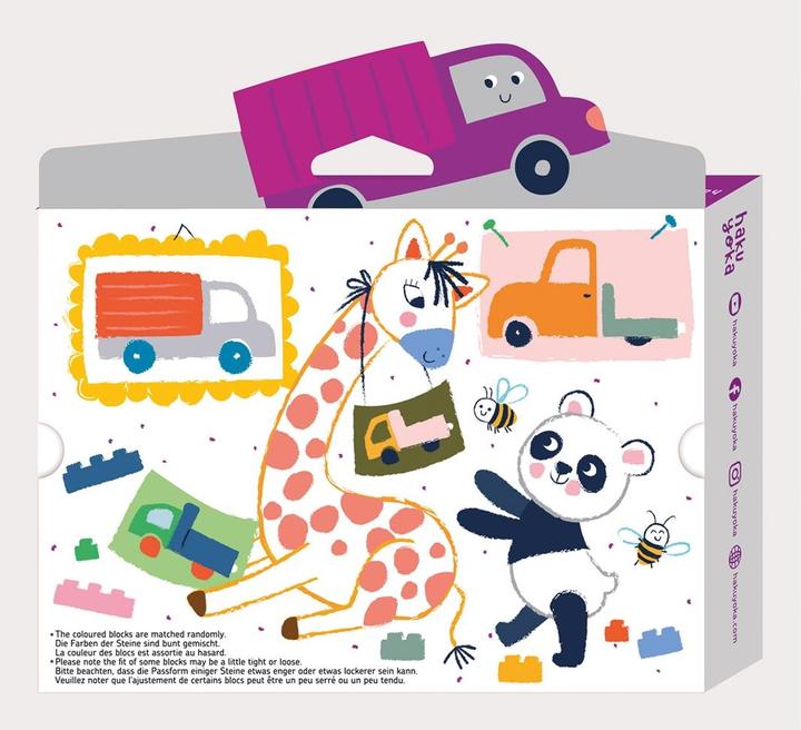Actual product image Haku Yoka Block wax crayons lorry (MQ2) (Multicoloured, 1 x)