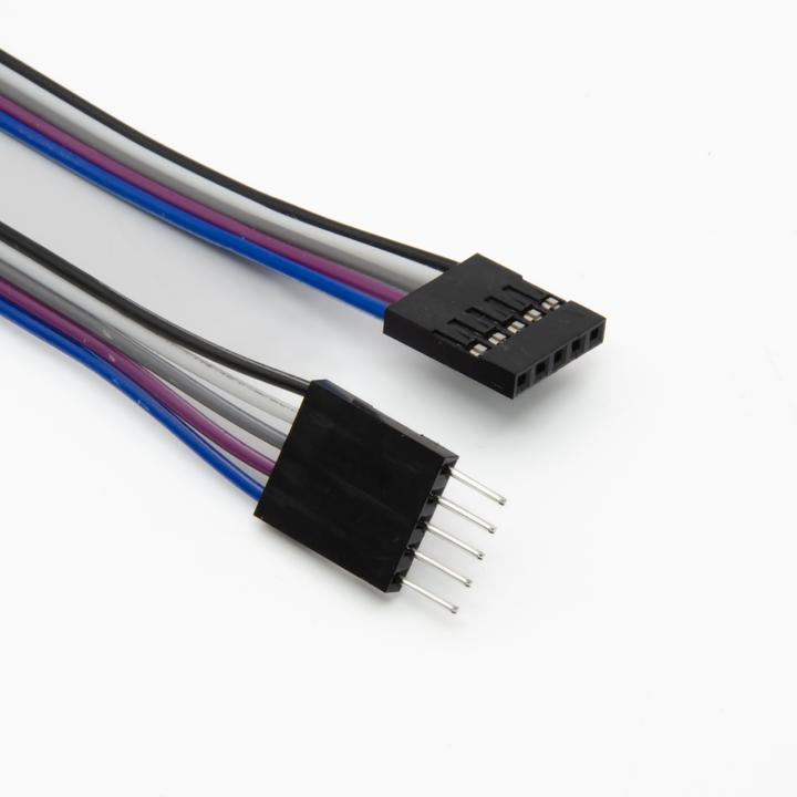 Actual product image Purecrea 5Pin Male-Female Dupont Jumper Cable 1m