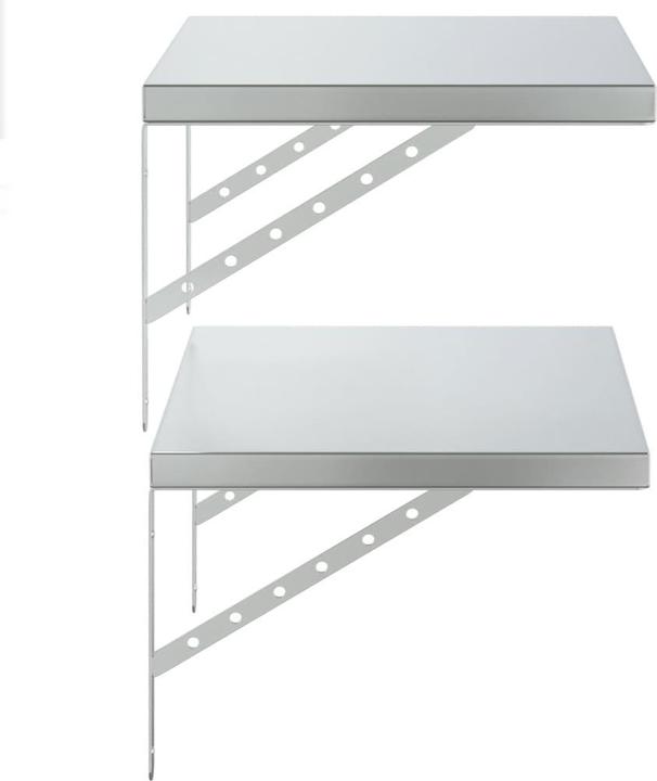 Produktbild VidaXL Wandregale 2 Stk. 50 x 40 cm Edel (50 x 40 x 3 cm)