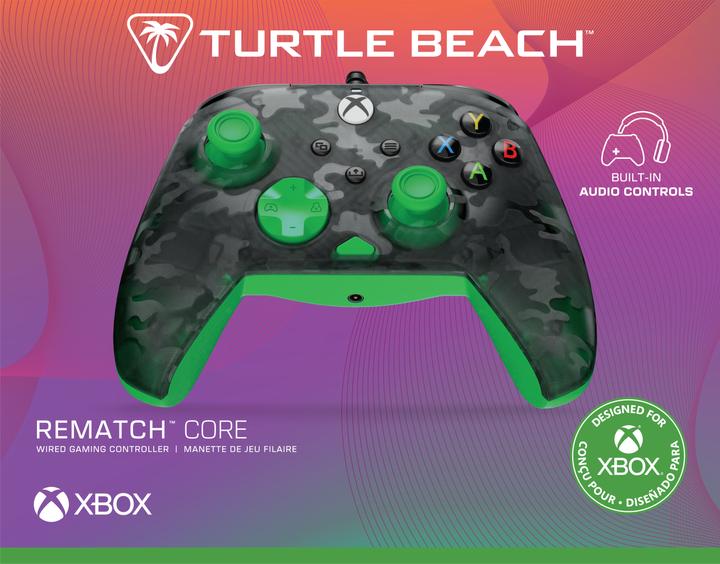 Immagine prodotto Turtle Beach Rematch Core Wired Controller · XB · Ghost Camo Black & Green (PC)